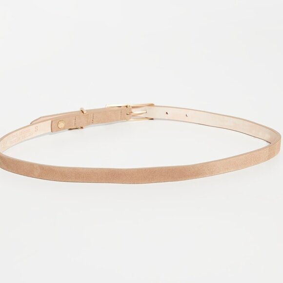Rag & Bone Rebound Suede Belt – Camel – Medium – Gold Buckle - 36 main image 11